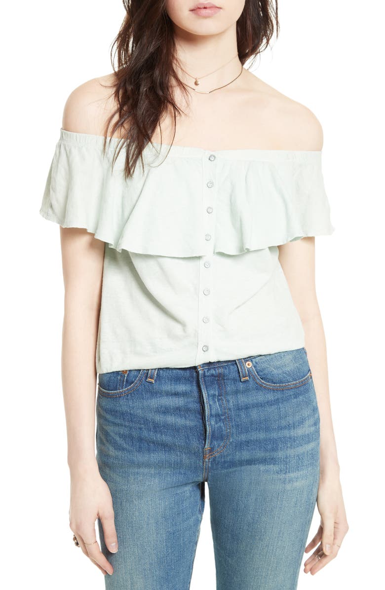 Free People Love Letter Off the Shoulder Top, Main, color, 