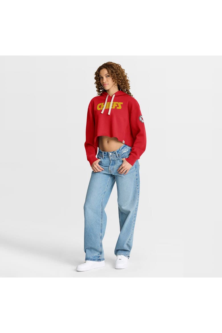 Women's Fanatics Red Kansas City Chiefs Oversized Hometown Heritage Cropped Hoodie, Alternate, color, Red