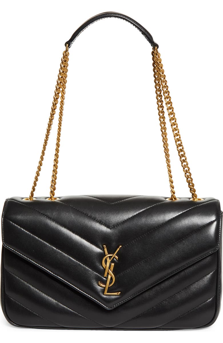Saint Laurent Medium Loulou Quilted Leather Shoulder Bag, Main, color,