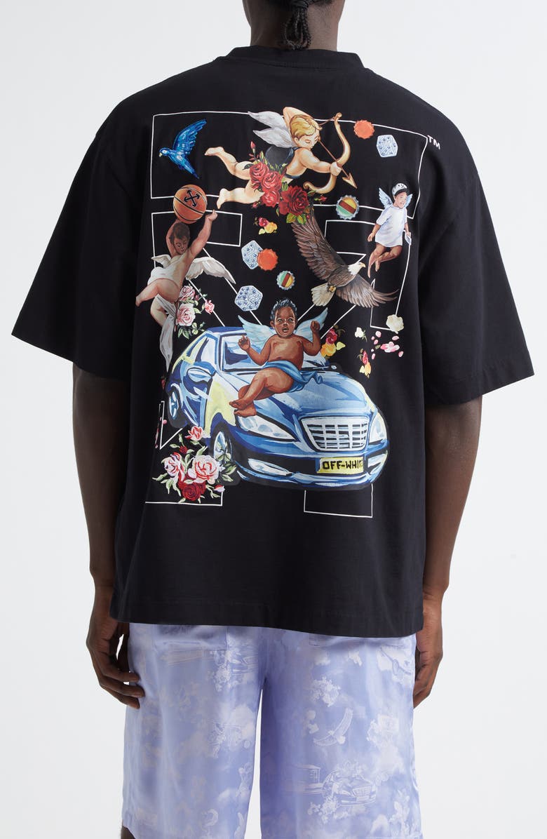 Off-White Fresco Arrow Skate Embroidered Graphic T-Shirt, Alternate, color, 