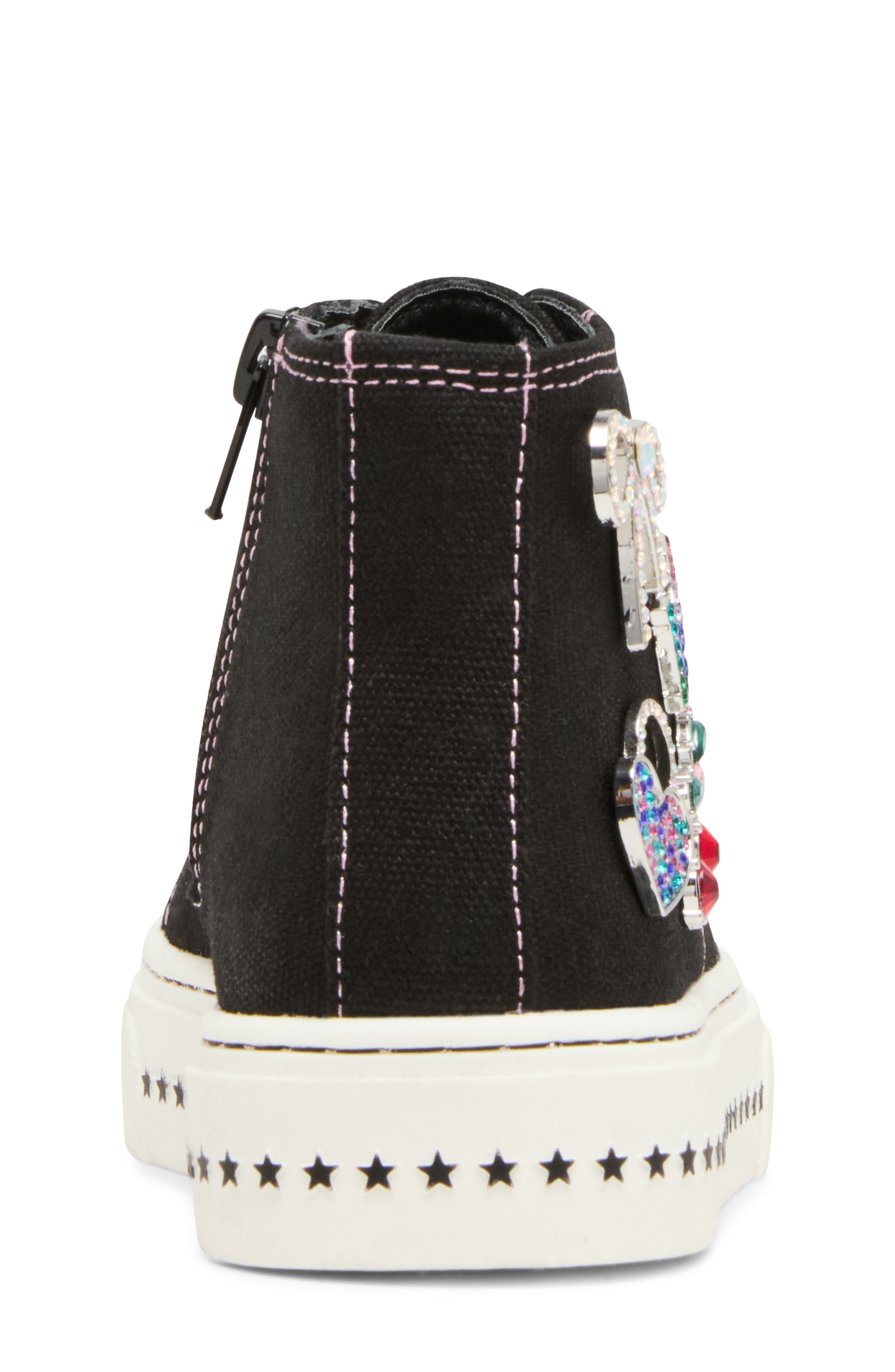 Steve Madden Kids' Jjoycee High Top Sneaker, Alternate, color, Black