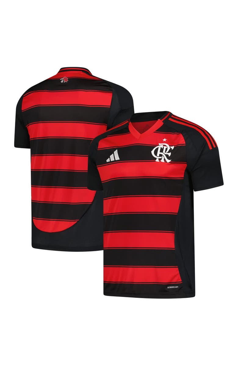 adidas Men's adidas Black CR Flamengo 2024/25 Home Replica Jersey, Main, color, Black