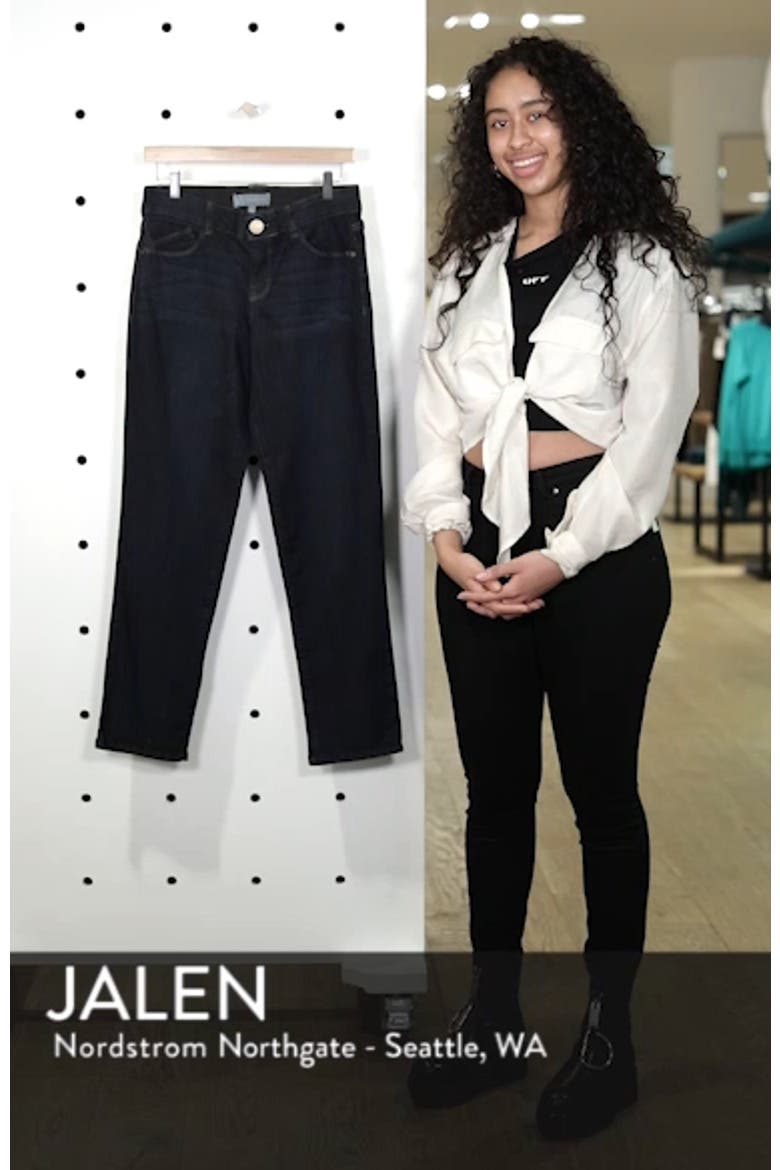 Ab-Solution Straight Leg Jeans (Nordstrom Exclusive) video