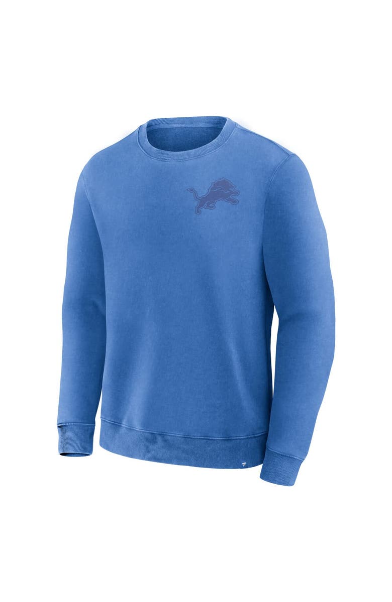 FANATICS Men's Fanatics Blue Detroit Lions Deep Route Pullover Sweatshirt, Alternate, color, Blue