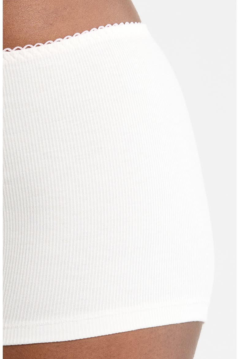 Rib Lounge Shorts, Alternate, color, WHITE