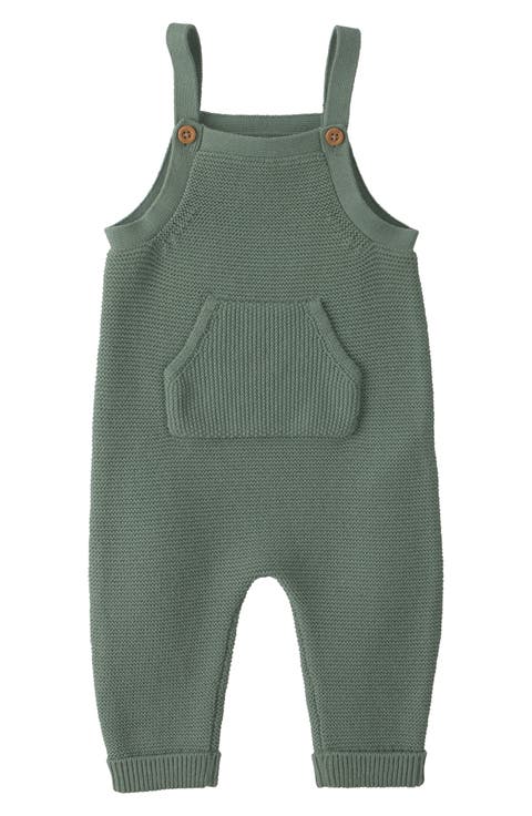 Organic Cotton Sweater Overalls