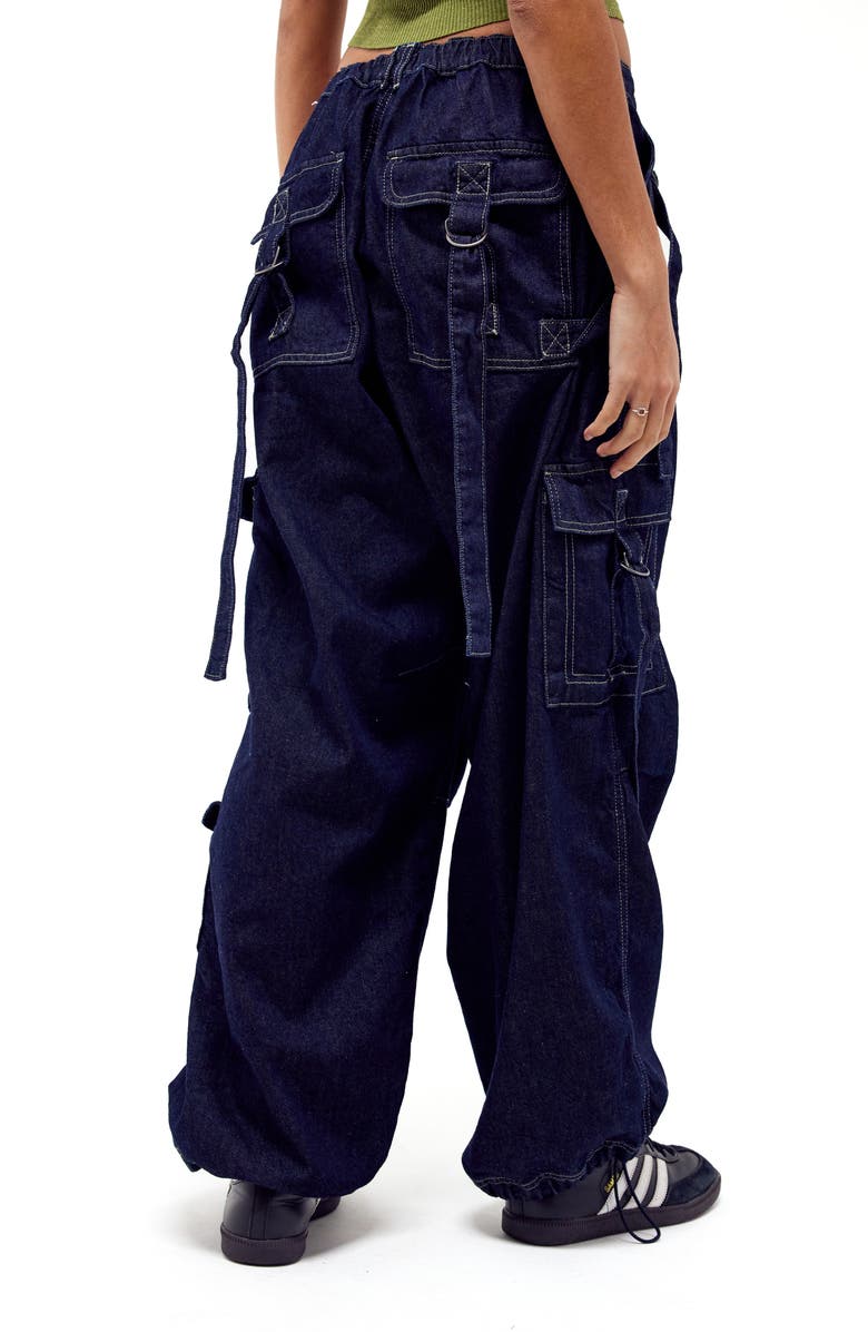BDG Urban Outfitters Baggy Low Rise Denim Cargo Pants, Alternate, color, 
