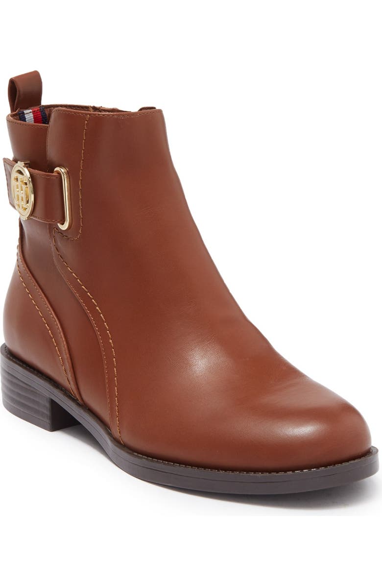 Tommy Hilfiger Logo Buckle Ankle Boot, Main, color,