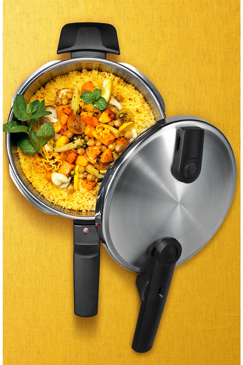 Vitaquick® Premium pressure cooker & skillet set with insert and tripod, Alternate, color, Stainless Steel