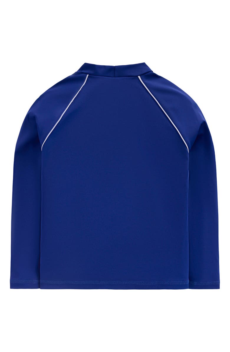 Mini Boden Kids' Sun Safe Fun Long Sleeve Rashguard, Alternate, color, Blue Scuba Mask