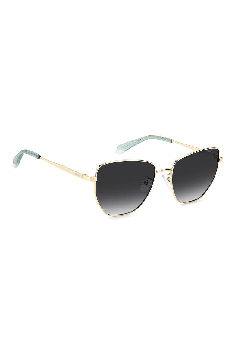 56mm Polarized Gradient Square Sunglasses, Alternate, color, 0J5G-WJ