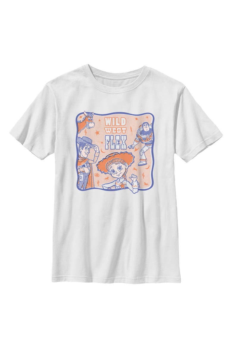 Boy's Toy Story 5 Wild West Flex  Graphic T-Shirt, Main, color, White