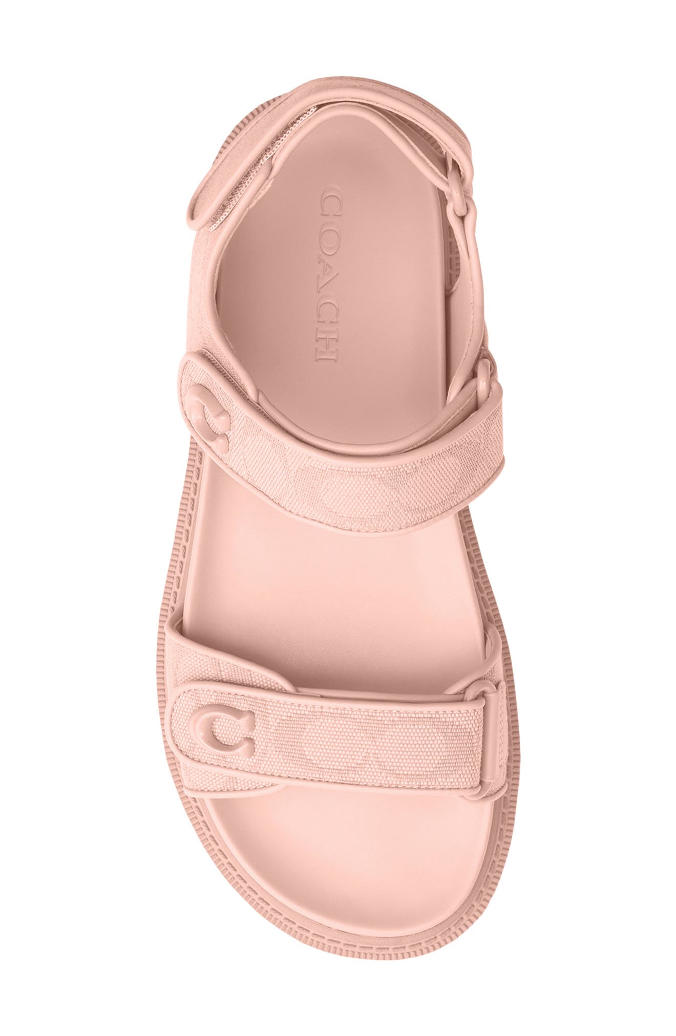 COACH Brynn Signature Canvas Sandal, Alternate, color, Candy Pink