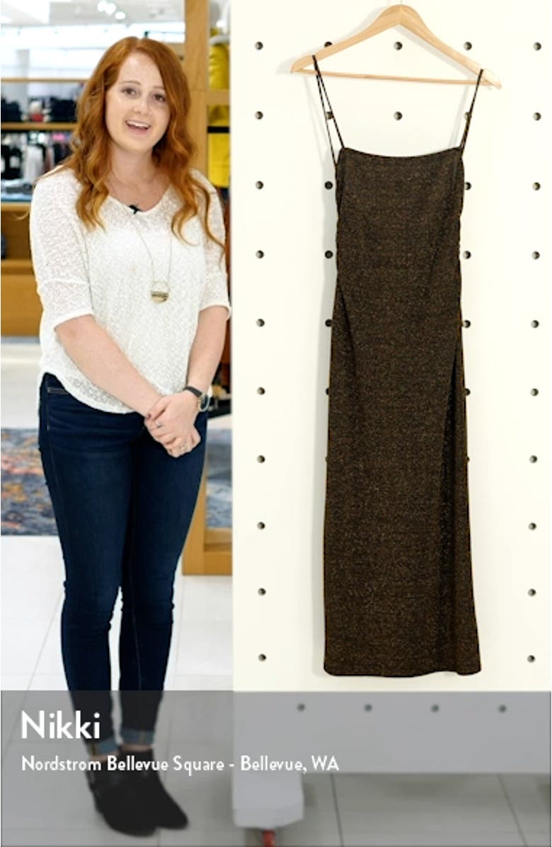 Breslin Sparkle Midi Slipdress, sales video thumbnail