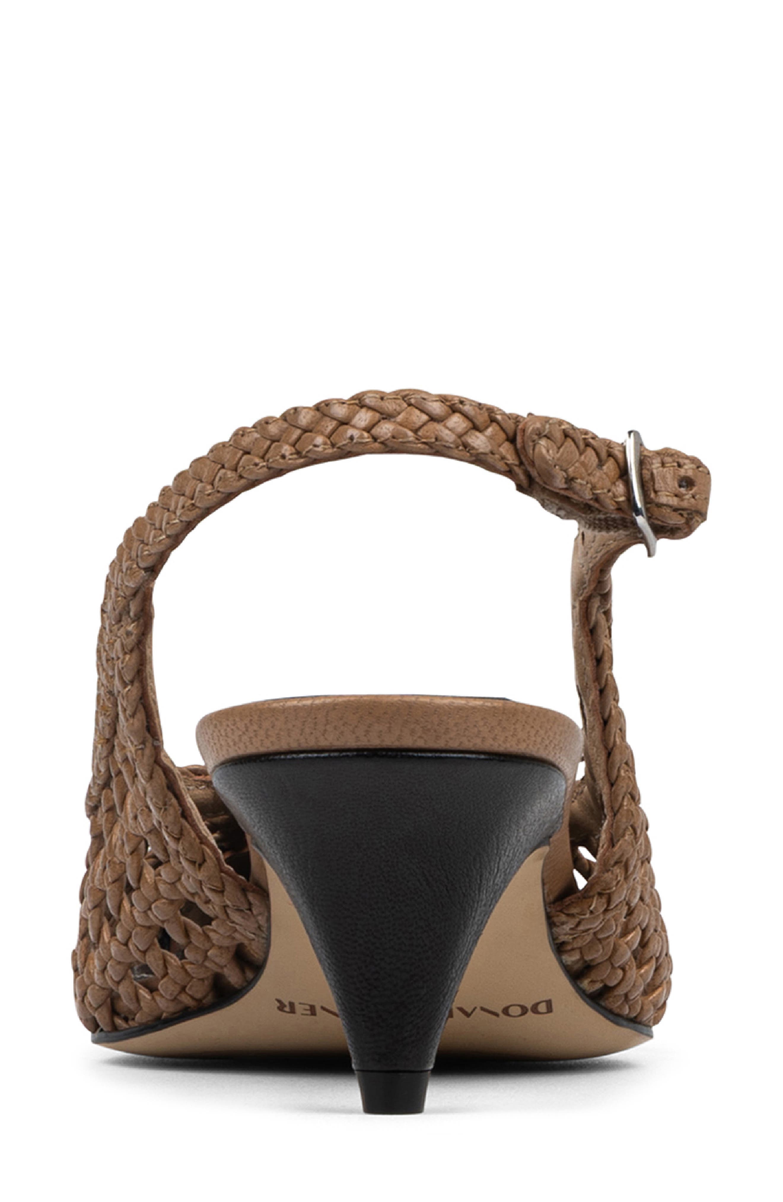 Donald Pliner Slingback Pointed Toe Pump, Alternate, color, Tobacco