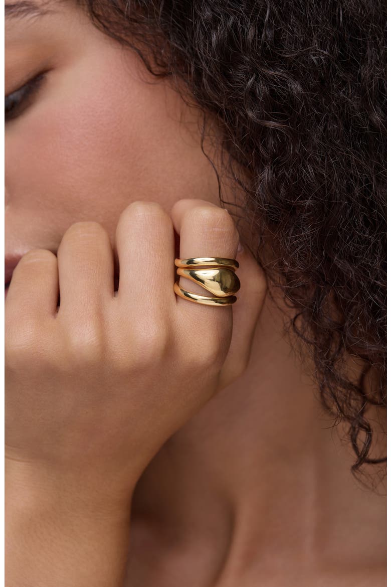 Set of 3 14K Gold Stacking Rings, Alternate, color, 14K YELLOW GOLD