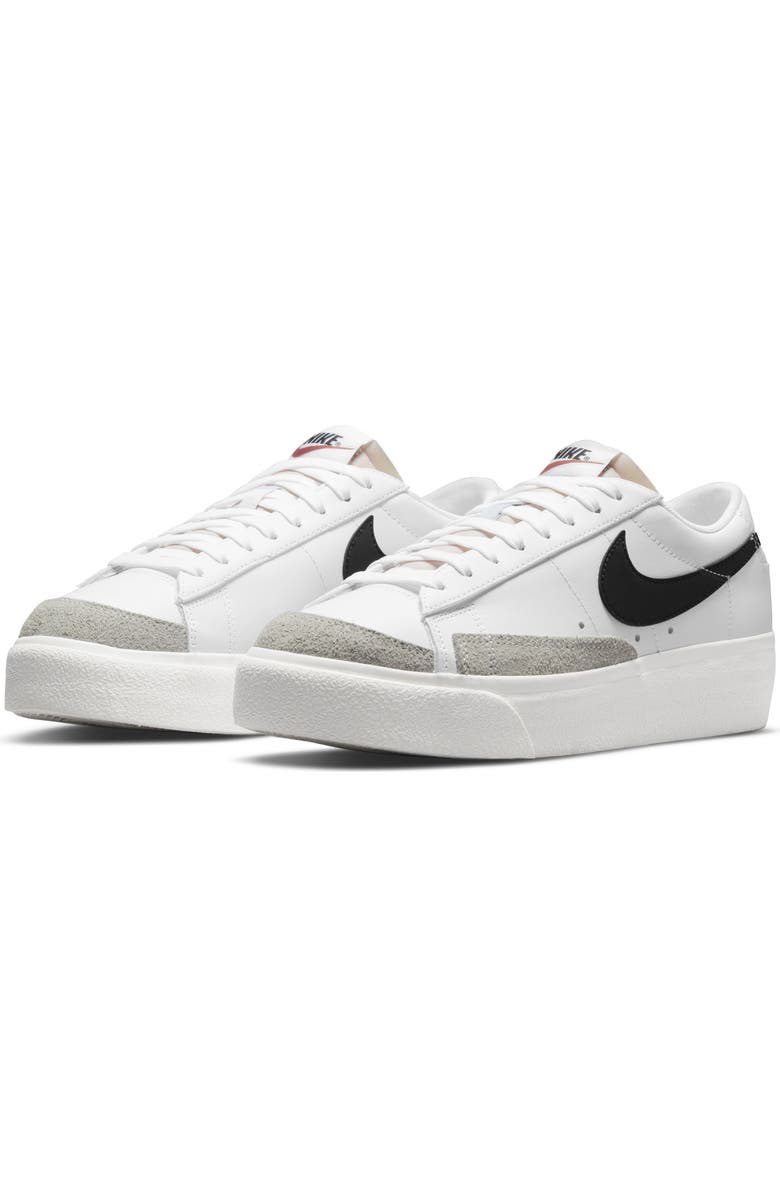Nike Blazer Low Platform Sneaker, Main, color, 101 White/Black
