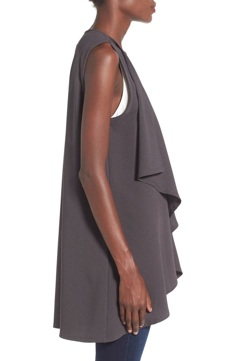 Drape Vest, Alternate, color, GREY