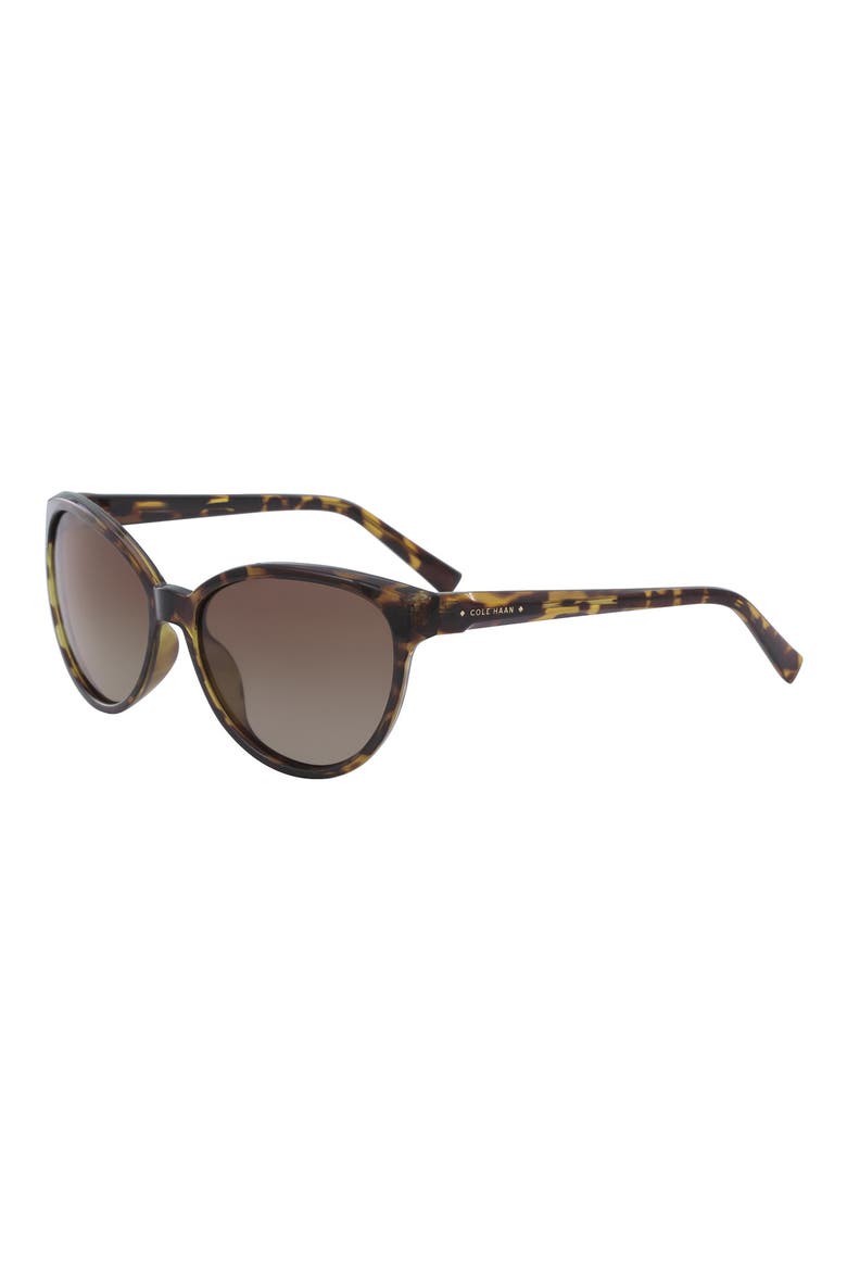 57mm Cat Eye Sunglasses, Main, color, TORTOISE/BROWN GRADIENT