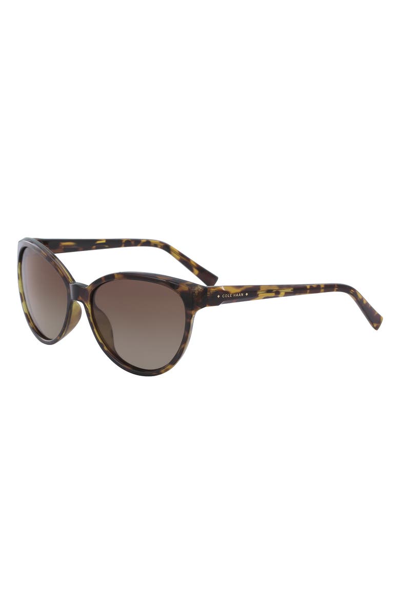 Cole Haan 57mm Cat Eye Sunglasses, Main, color, Tortoise/Brown Gradient