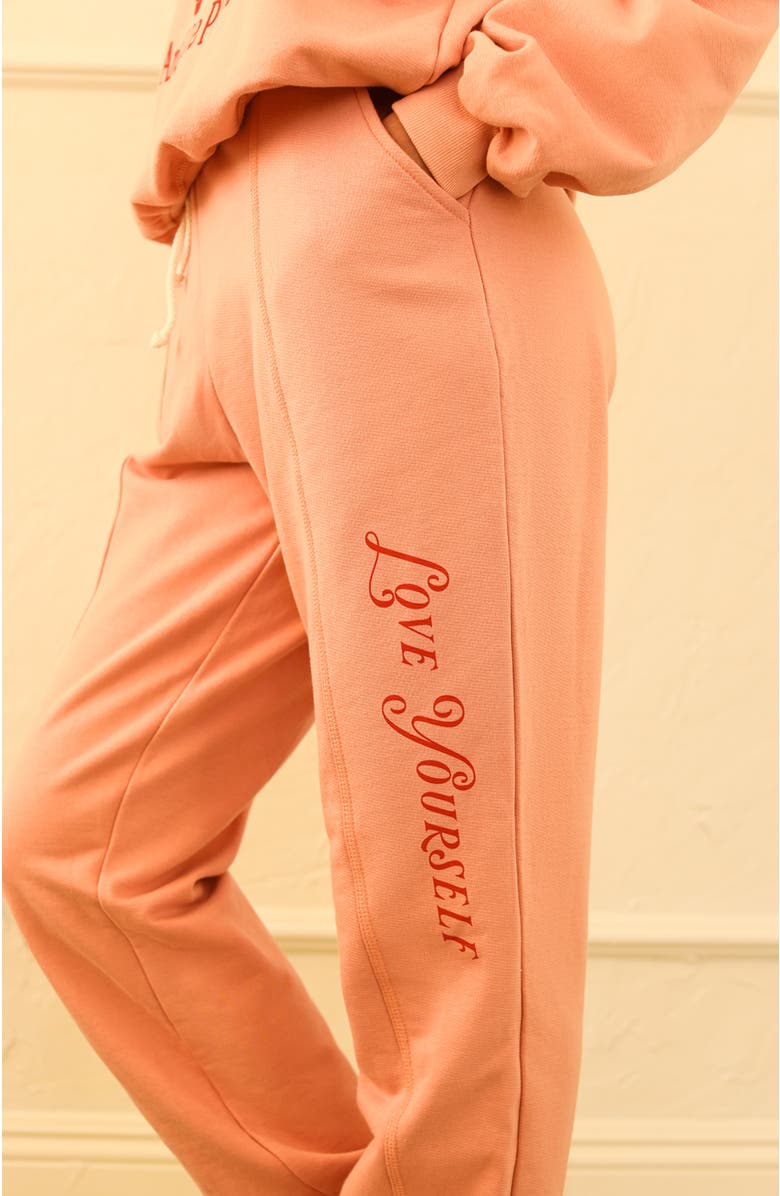 Dippin Daisys Take A Picture Drawstring Sweatpants, Alternate, color, Pink Sands
