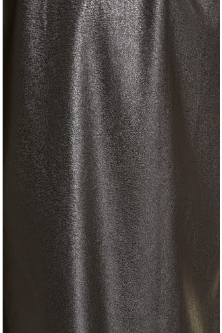 B. Pap Triangle Faux Leather Dress, Alternate, color, BLACK