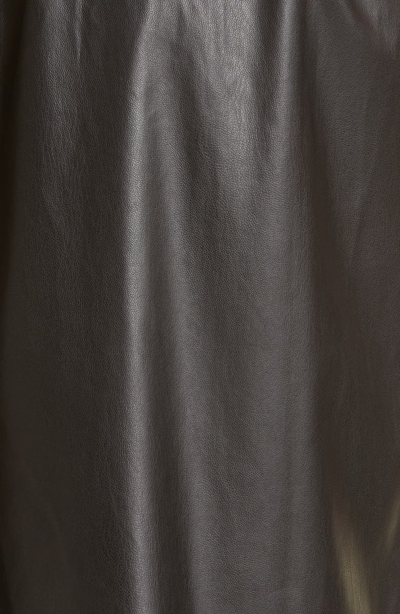 Theory B. Pap Triangle Faux Leather Dress, Alternate, color, 