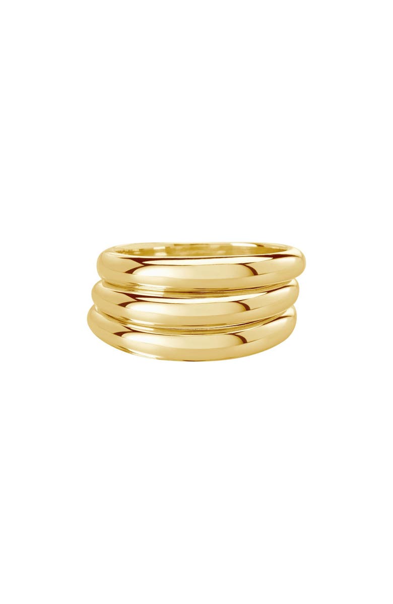 Murkani Vintage Wave Ring (Set of 3) 5, Main, color, Yellow Gold
