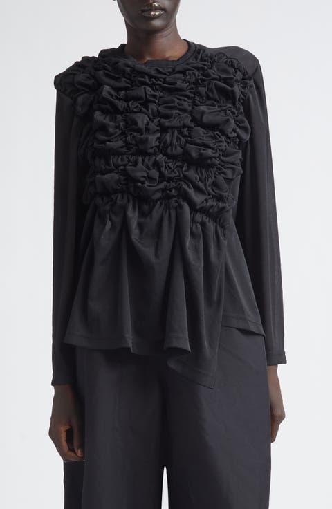 Gathered Ruffle Top