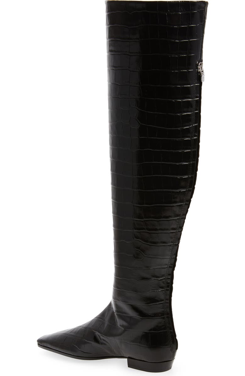 TOTEME Croc Embossed Over the Knee Boot, Alternate, color,
