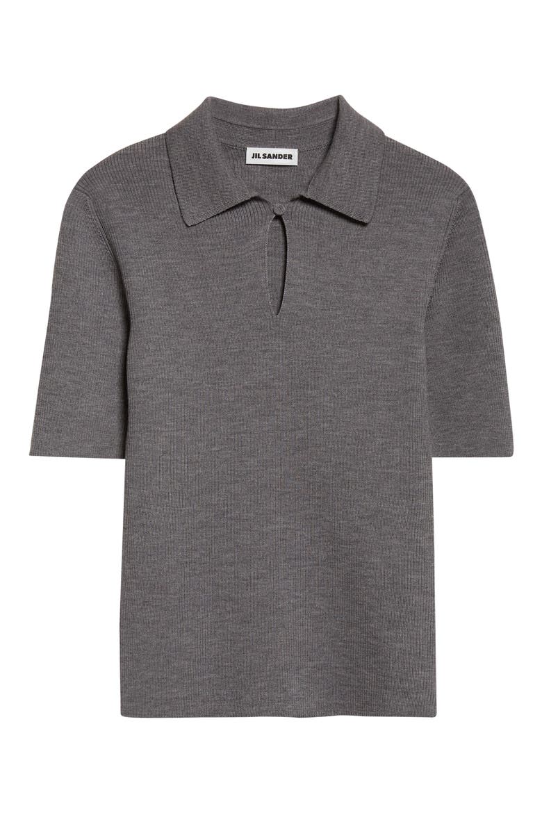 Virgin Wool Polo, Alternate, color, LONDON FOG