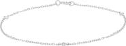 Frankie & Zoe 14K White Gold Diamond Station Chain Bracelet