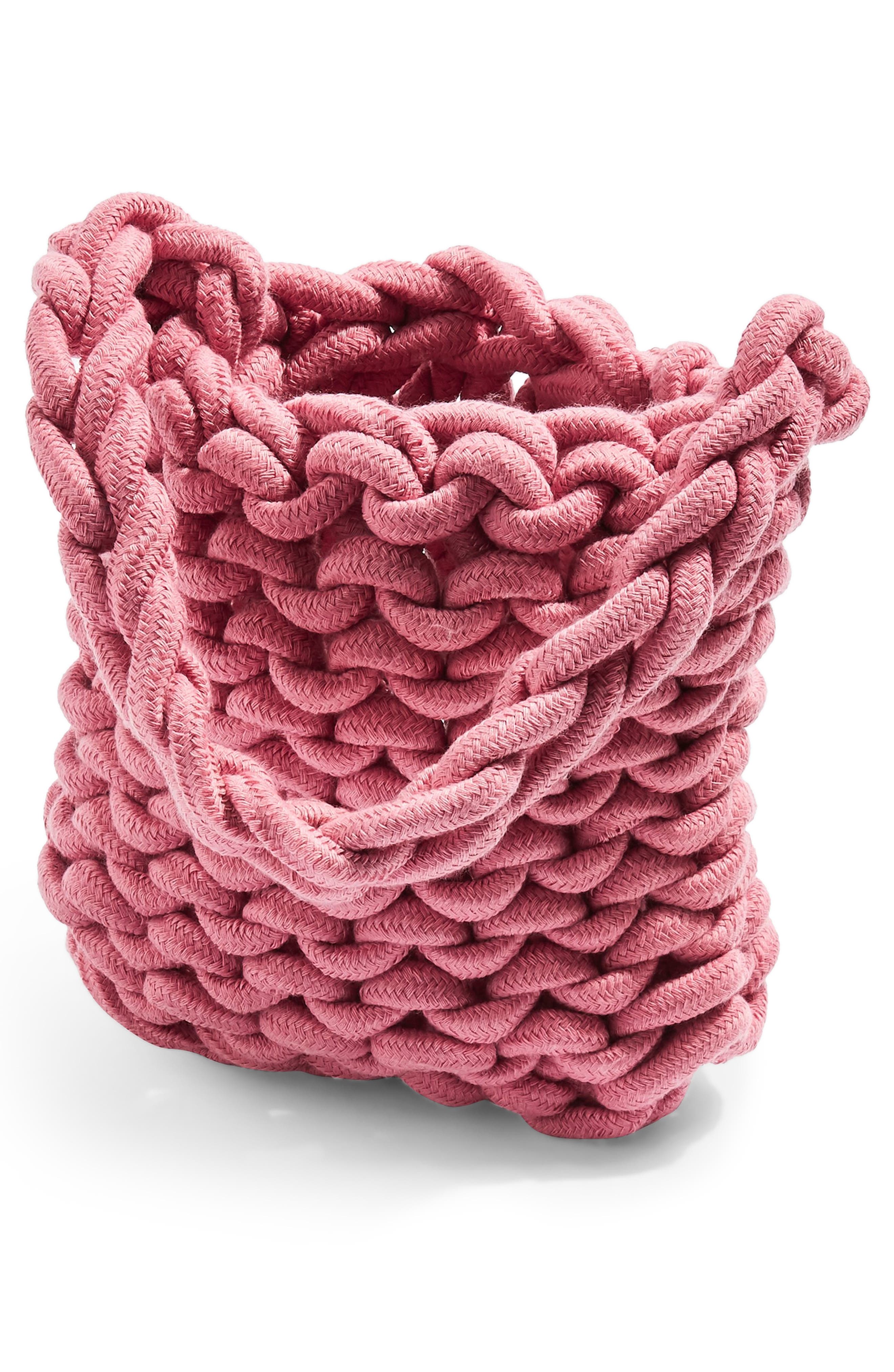 Topshop Seattle Rope Tote Bag, Alternate, color, 