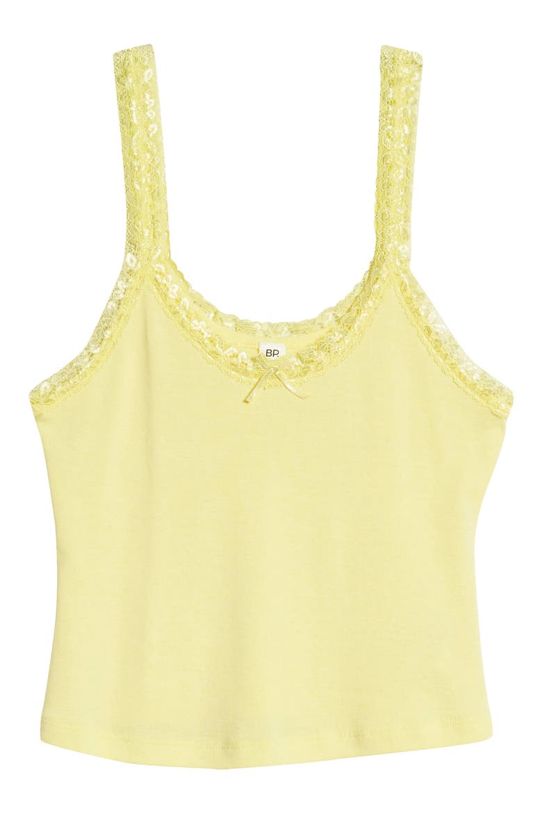 Lace Trim Camisole, Alternate, color, YELLOW LEMONADE