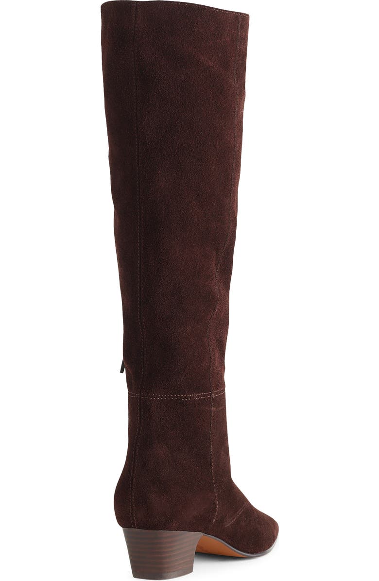 Madewell Lexie Knee High Boot, Alternate, color, Coffee Bean