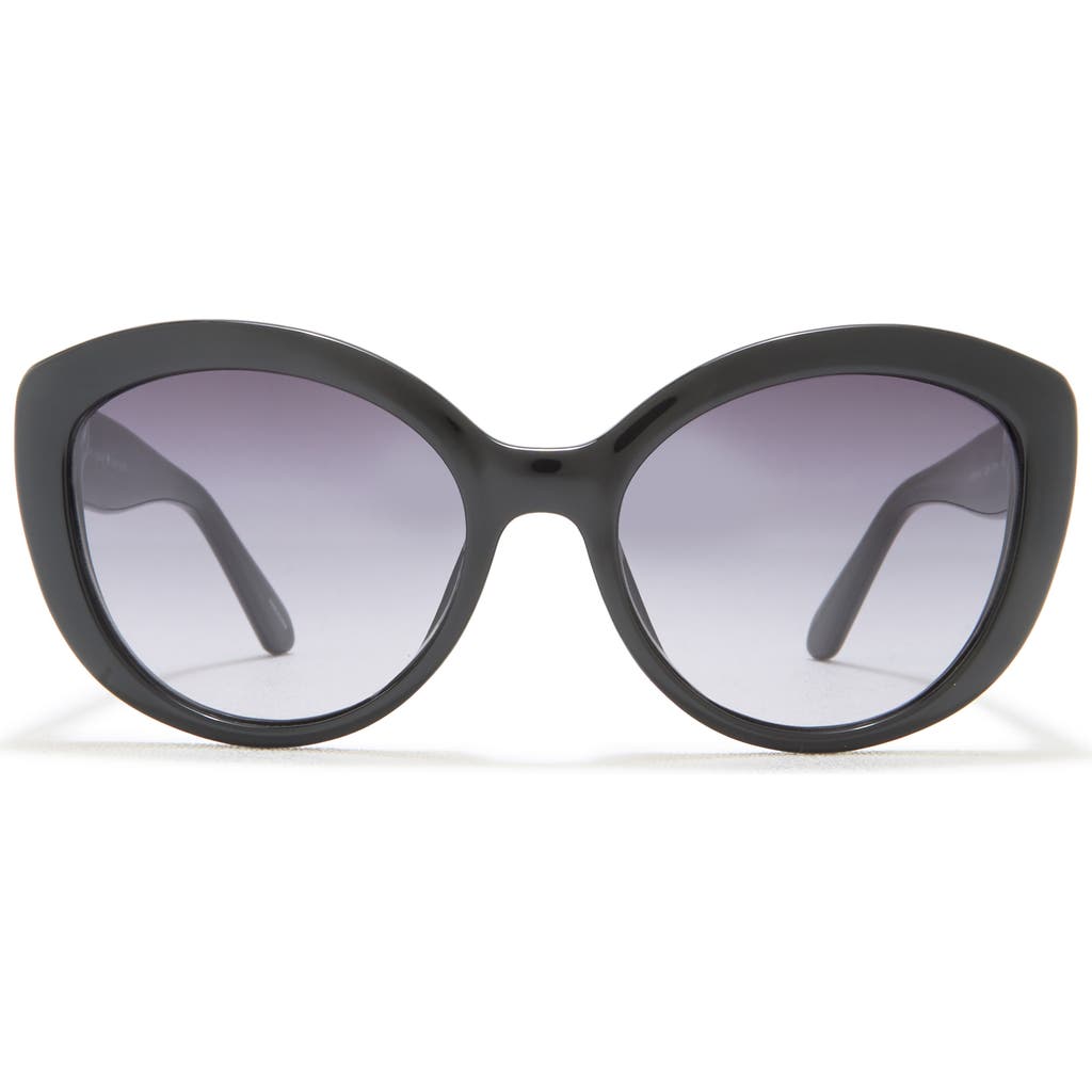 Kate Spade New York 55mm Cat Eye Sunglasses In Black