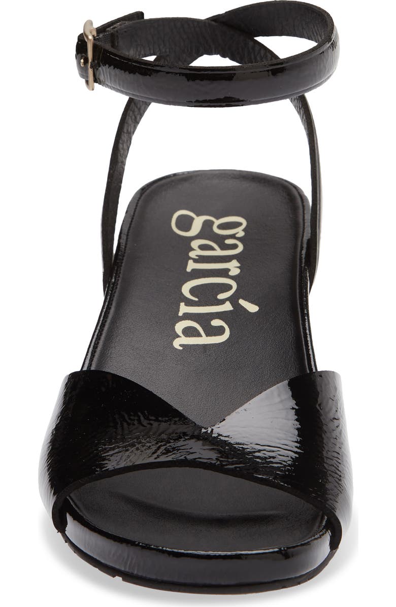 Pedro Garcia Wamika Leather Wedge Sandal, Alternate, color, Black Castoro Naplack