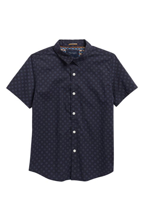 Kids' Polka Dot Short Sleeve Shirt (Big Kid)