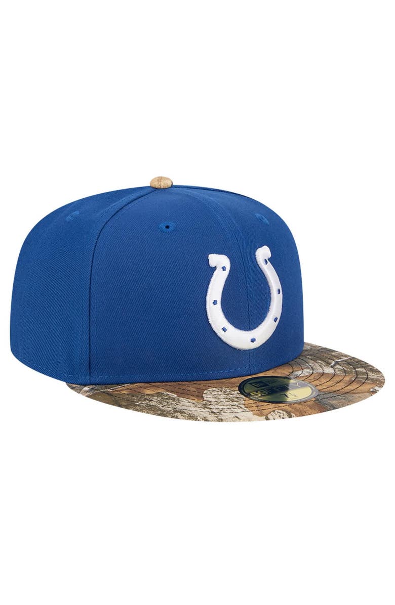 New Era Men's New Era Royal Indianapolis Colts Active Two-Tone Camo 59FIFTY Fitted Hat, Alternate, color, Royal