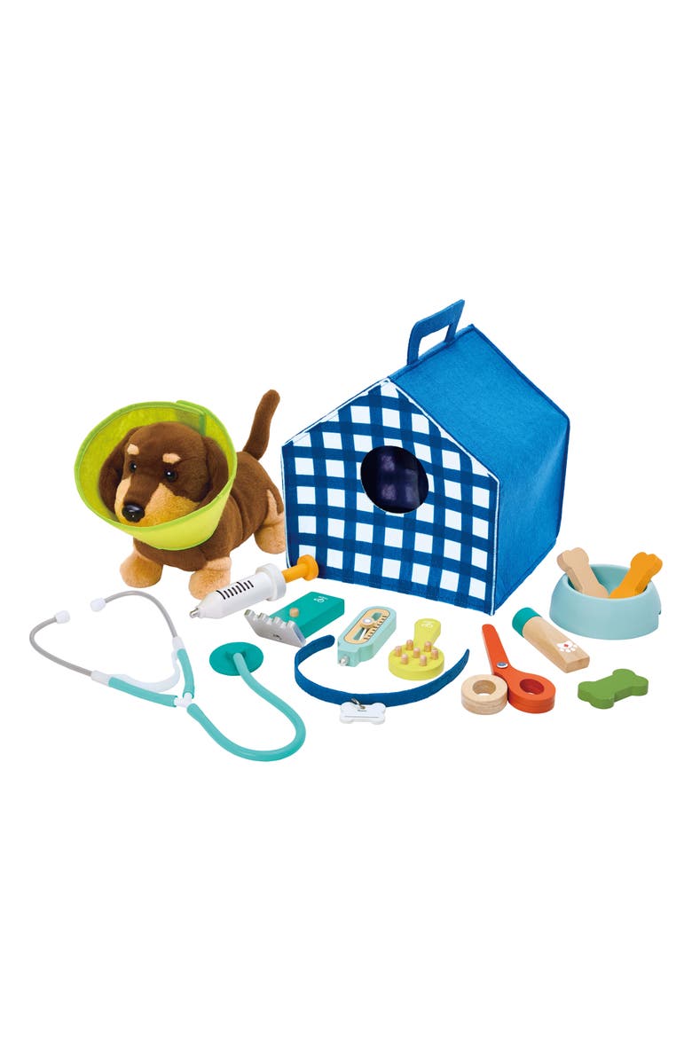 Hape Puppy Care Clinic Vet Play Set, Main, color, 