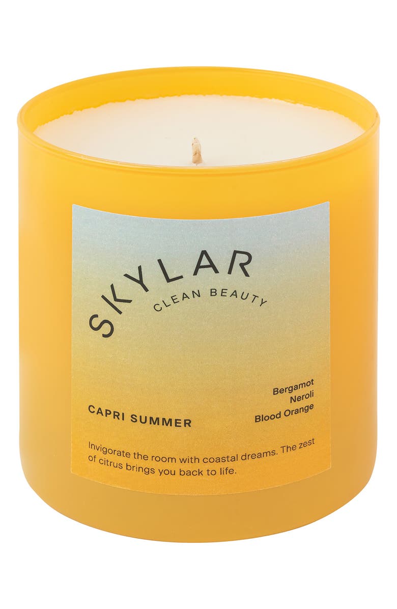 Skylar Capri Summer Scented Candle, Main, color, 