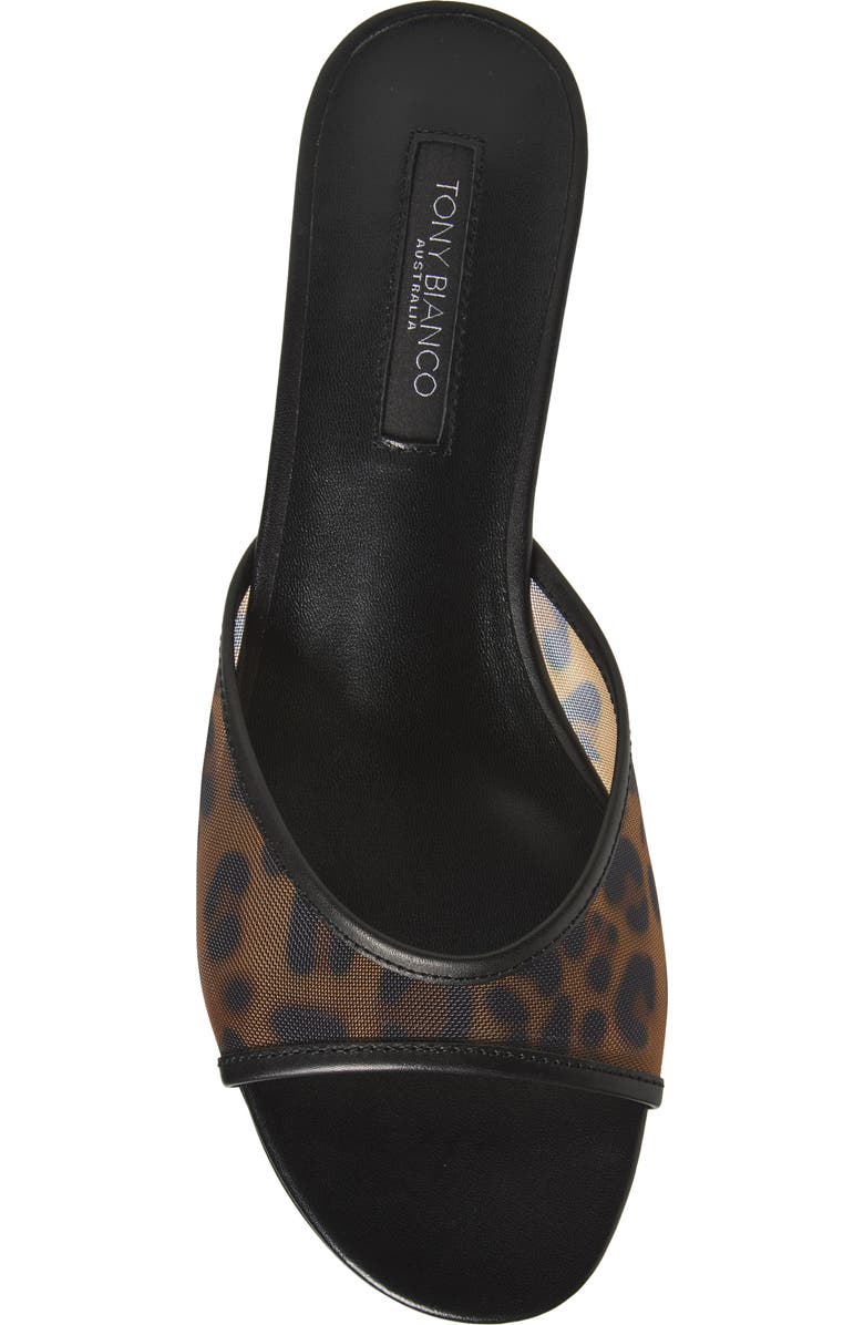 Tony Bianco Pru Kitten Heel Slide Sandal, Alternate, color, Leopard Nylon