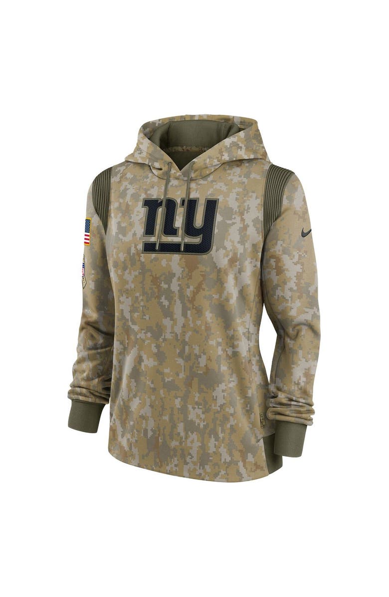Nike Women's Nike Olive New York Giants 2021 Salute To Service Therma Performance Pullover Hoodie, Alternate, color,