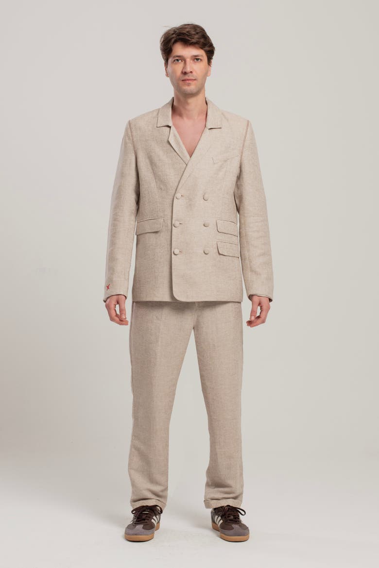 Free Heaven Linen Casual Pant, Alternate, color, Beige