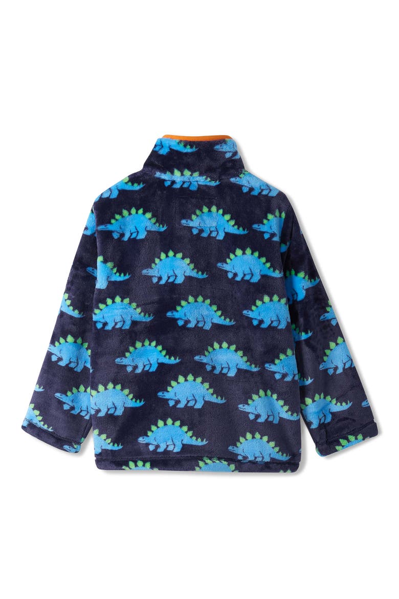 Kids' Stegosaurus Fleece Zip Jacket, Alternate, color, PATRIOT BLUE