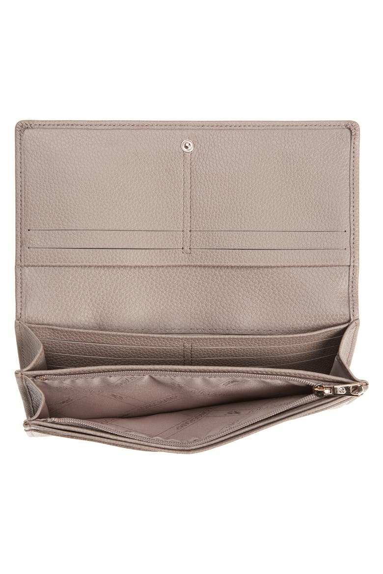 Le Foulonne Leather Continental Wallet, Alternate, color, TURTLEDOVE