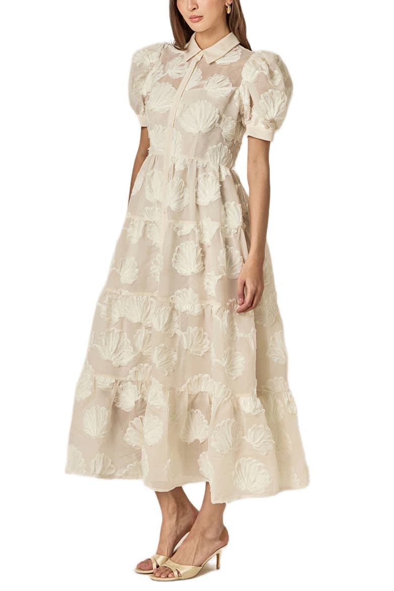 Shell Midi Shirtdress, Alternate, color, WHITE