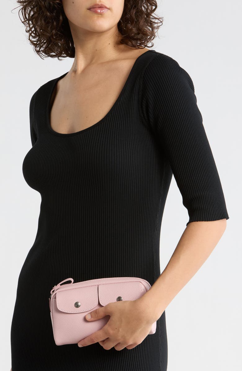 Longchamp Wide Cosmetic Case, Alternate, color, Powder