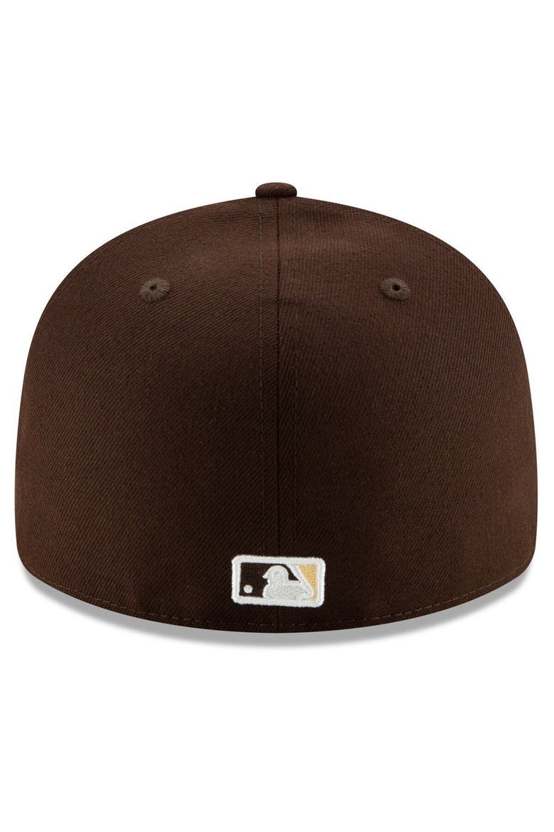 Men's New Era Brown San Diego Padres Alternate 2020 Authentic Collection On-Field Low Profile 59FIFTY Fitted Hat, Alternate, color, BROWN