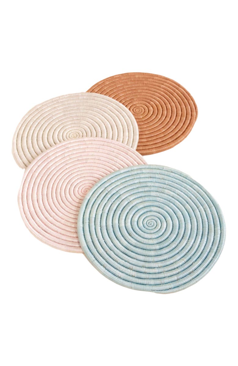 indego africa 12" Sisal Placemat - White, Alternate, color, Cream